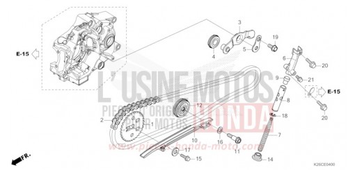 CAM CHAIN/TENSIONER MSX125AR de 2024